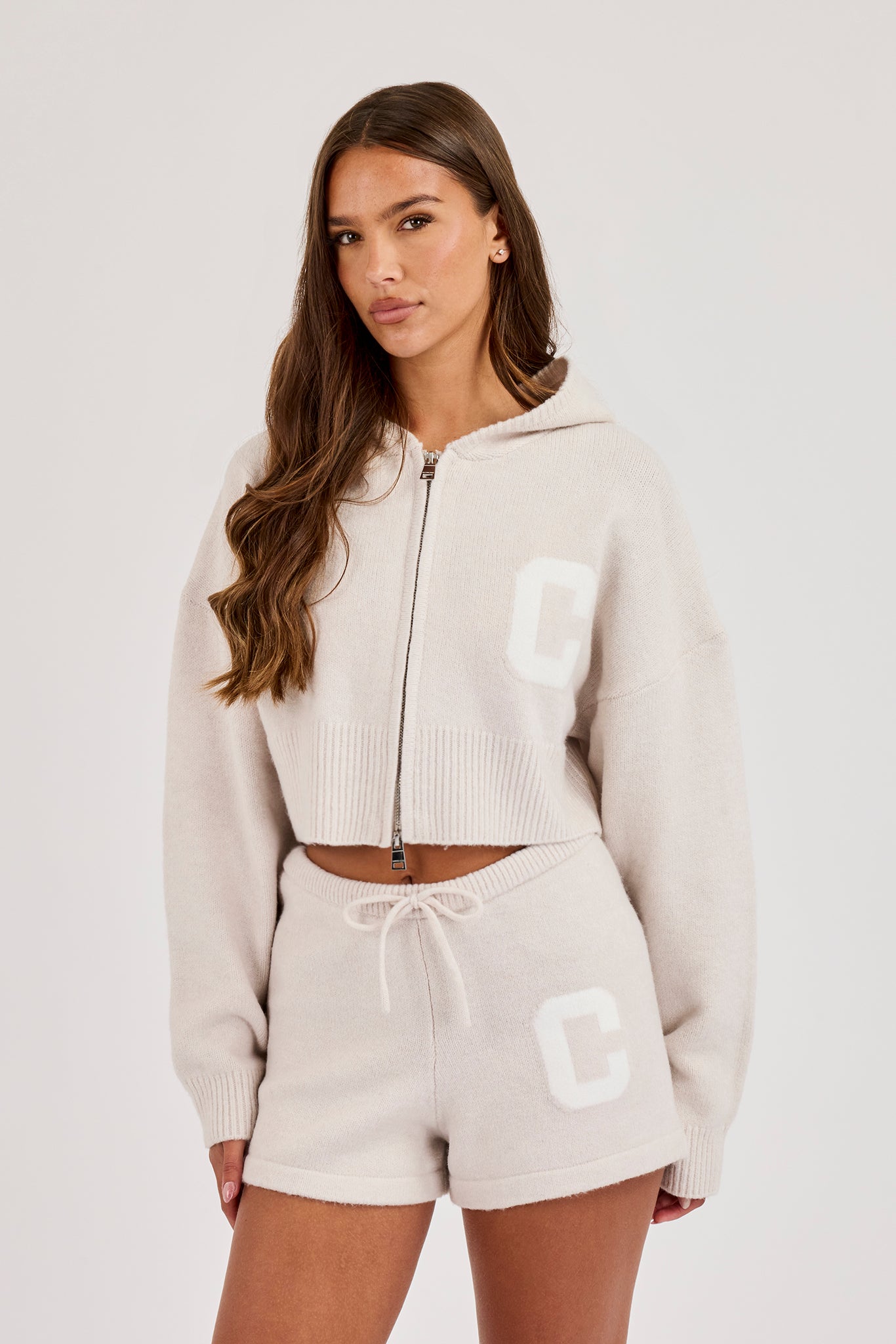 Knitted C Short - Oatmeal
